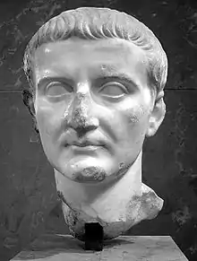 Buste de l'empereur romain Tibère.