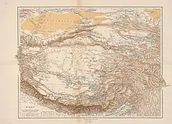 « Tibet et des régions avoisinantes » en 1904