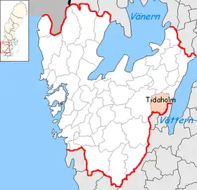 Localisation de Tidaholm