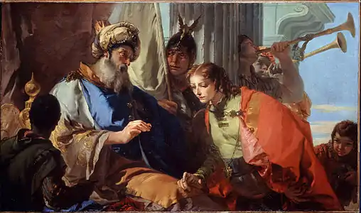 Joseph recevant l'anneau de PharaonGiambattista Tiepolo, 1732-1735Dulwich Picture Gallery, Londres