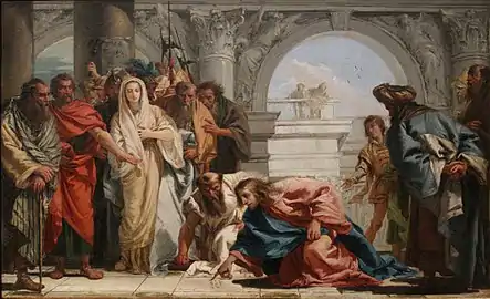 Giandomenico TiepoloLe Christ et la femme adultère