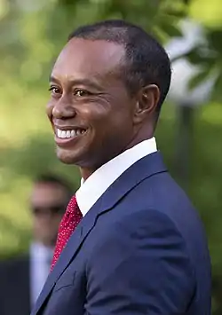 Tiger Woods à la Maison-Blanche (2019).