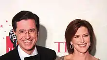 Stephen Colbert et Evelyn McGee-Colbert au photoshoot de Time 100.