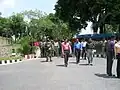 Le corridor de Tin Bigha (en), permettant d'accéder à l'enclave de Dahagram-Angarpota depuis le Bangladesh.