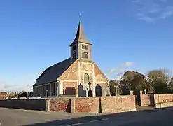 L'église Saint-Quentin à Tincourt.