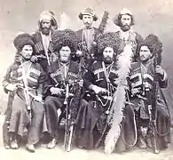 Combattants mingrèles au XIXe siècle.