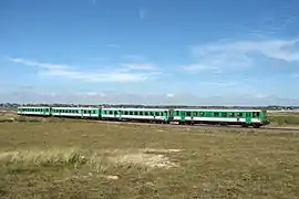 Train composé de deux X 2100 et deux XR 6100.