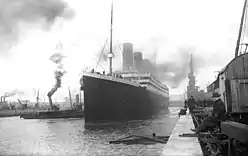 le Titanic dans le port de Southampton