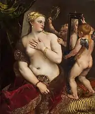 Titien, Vénus au miroir, vers 1555