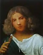 Berger à la flûte, Giorgione