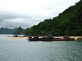 Plage sur l’île de Ti Tốp.