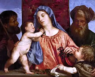 La Vierge des cerisesv. 1515, Vienne