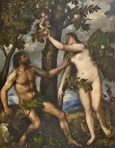 Adam et Ève (Tizian) (Tizian).