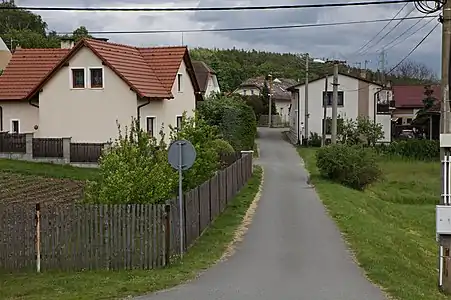 Tlucná  : rue latérale.