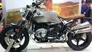 Récente interprétation de scrambler : BMW R NineT Scrambler.