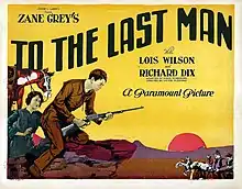 Description de l'image To the Last Man lobby card.jpg.