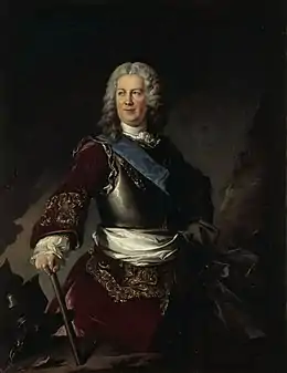 Thomas Goyon de Matignon (1684-1766), comte de Gacé, brigadier des armées du roi (portrait par Tocqué, 1719)