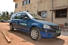 Dacia Logan de la Gendarmerie nationale togolaise.