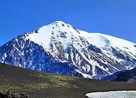 Vue du Tolbatchik depuis le sud-ouest.