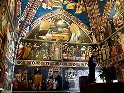 Fresques de la Grande Chapelle de Basilique par Maestro di Tolentino.