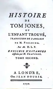 Page de titre de la première édition en français
