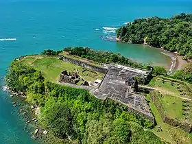 Vue aérienne du fort San Lorenzo.