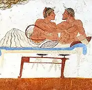 Fresque de la Tombe du Plongeur (vers -480).