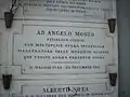 Plaque funéraire de la tombe d'Angelo Mosso.