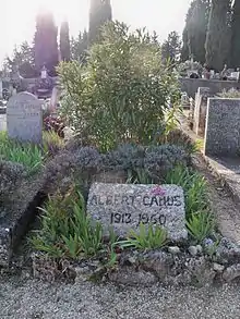 Tombe d'Albert Camus et de Francine Faure