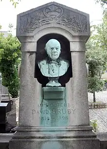 David Gruby, Paris, cimetière Saint-Vincent (13e division).