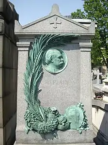 Tombe de Jules Chaplain, Paris, cimetière du Montparnasse.