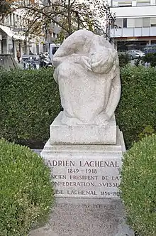 Tombe d'Adrien Lachenal