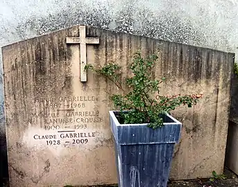 Tombe d'Henry Gabrielle.