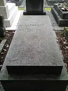 Tombe de Jules Laforgue au cimetière parisien de Bagneux.