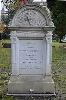 Tombe de Lydia Welti-Escher