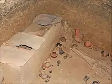 Tombe dans le cimetière punique de Palerme