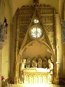 Mise au tombeau Renaissance dans l'église XIXe.