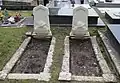 Exemple de tombes de soldats de la Première Guerre mondiale entretenues par le Souvenir français.