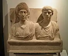 Tombe du médecin Claudius Agathemerus et de sa femme Myrtale, Rome, vers 100.