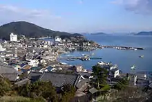 Vue du port de Tomonoura qui a inspiré Miyazaki.