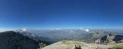 Vallée Tomorica, vue du mont Tomorr