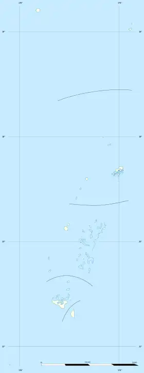 Carte des aéroports des Tonga