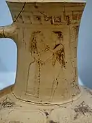 Œnochoé d'Aphrati (gestes évocateurs de mariage). Crète 650-600.Héraklion