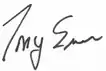 Signature de Tony Evers