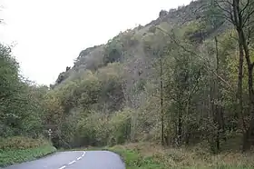 Vue de la partie supérieure de la combe.