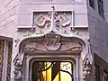 Blason Thierstein sur la porte de l'escalier hexagonal,