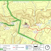 Une carte montrant la physiographie, les voies de communication, l'hydrographie et la limite des territoires protégés autour du mont Logan.