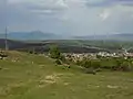 Vue de Topolovgrad en direction des hauteurs Manastirski