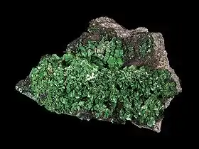 Torbernite de la mine de Margabal