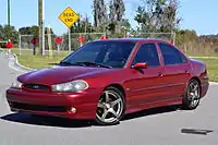 Ford Contour SVT Toreador Red de 1998 avec des roues du marché secondaire